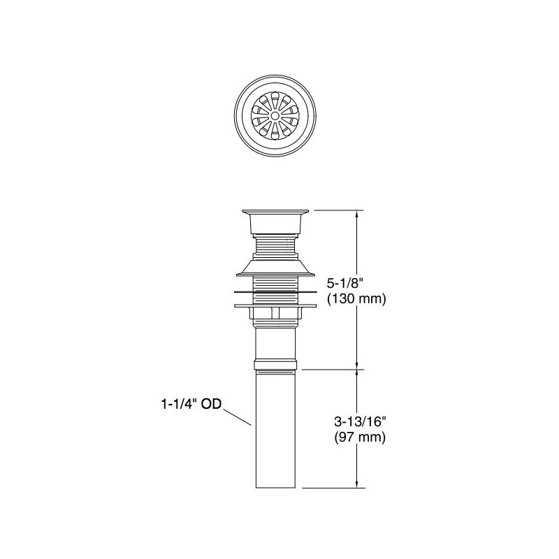 grid drain without overflow